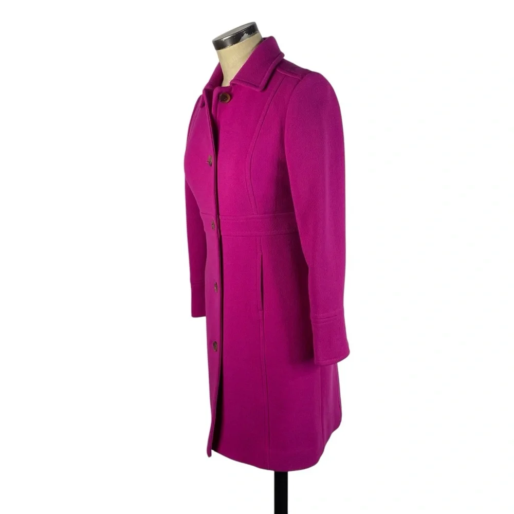 J Crew Wool Pea Coat 4P Pink - Picture 2 of 9